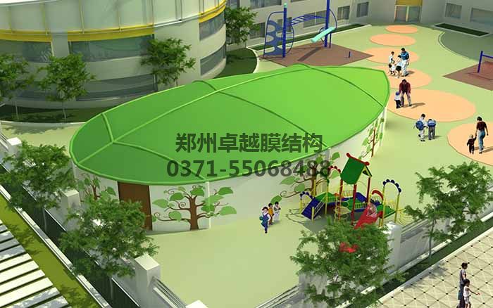幼兒園膜結(jié)構(gòu)遮陽棚設(shè)計效果圖二