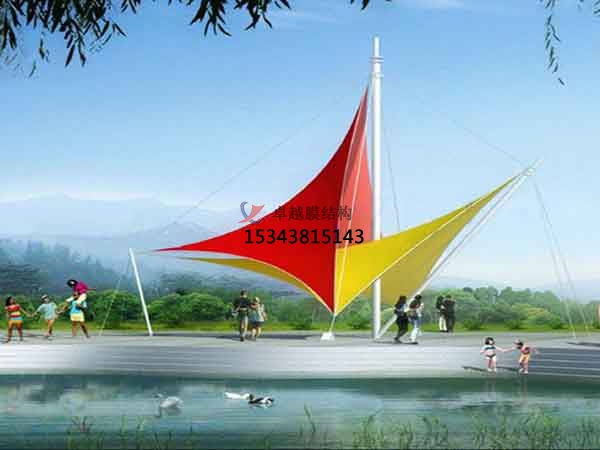 喀什景觀<font color='red'>張拉膜結構</font>遮陽棚【生產廠家】